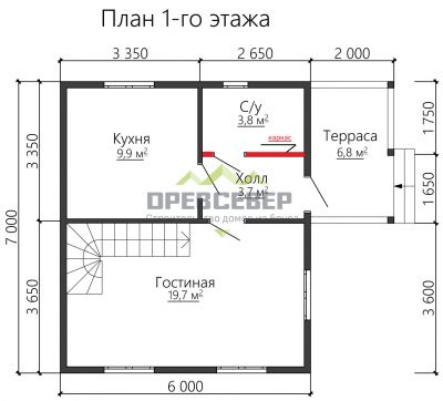 План первого этажа проекта ДБ-89