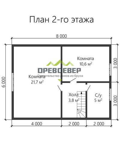 План второго этажа проекта ДБ-110