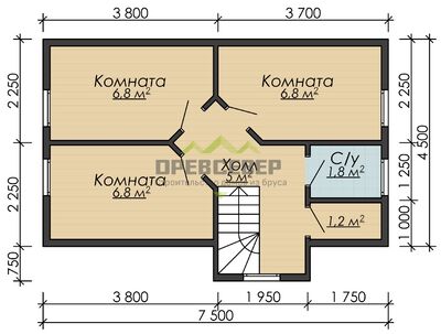 План второго этажа проекта ДБ-27