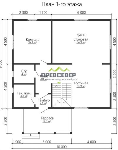 План первого этажа проекта ДБ-94
