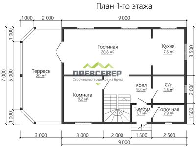 План первого этажа проекта ДБ-96