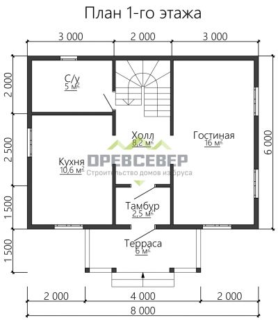 План первого этажа проекта ДБ-22