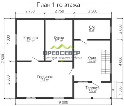 План первого этажа проекта ДБ-71