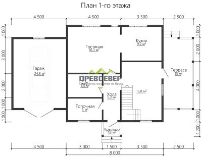 План первого этажа проекта ДБ-73