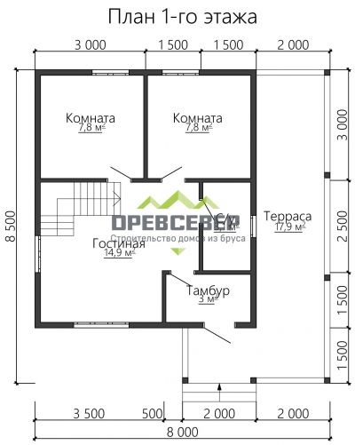 План первого этажа проекта ДБ-78