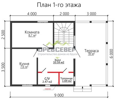 План первого этажа проекта ДБ-31