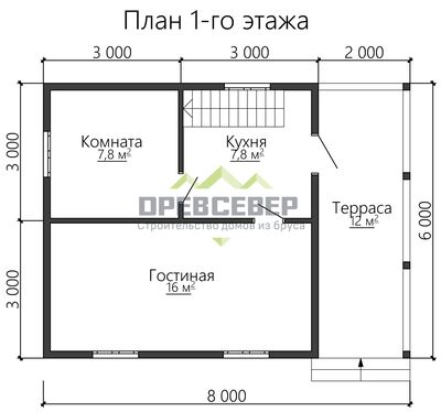 План первого этажа проекта ДБ-5