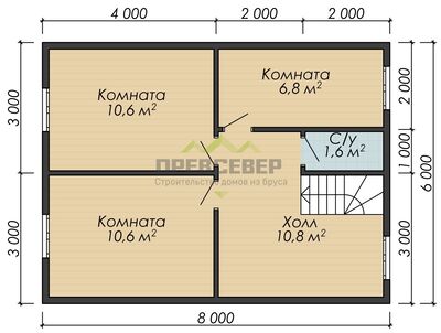 План второго этажа проекта ДБ-149