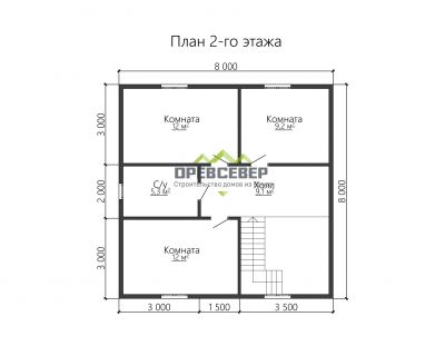План второго этажа проекта ДБ-73