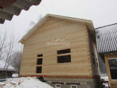 45. Строительство дома из профилированного бруса по проекту ДБ-111 в Чеховском р-не, с.п. Баранцевское