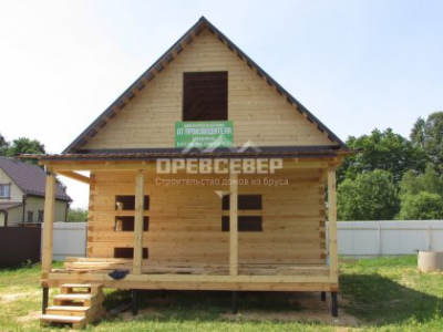 66. Строительство дома из профилированного бруса по проекту ДБ-144 в Калужской области, д.Сороковеть