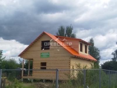 68. Строительство дома из профилированного бруса по проекту ДБ-106 в Ивановской области, д.Черницыно