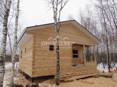 99. Строительство дома из профилированного бруса по проекту ДБ-163 в МО, г. Солнечногорск, д. Загорье