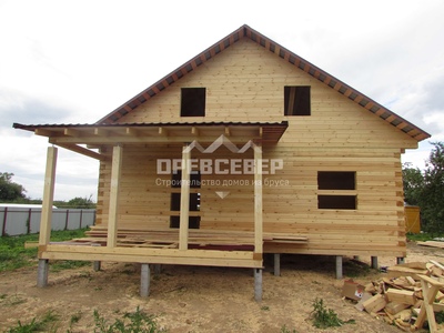 109. Строительство дома из профилированного бруса по проекту ДБ-134 в Владимирской области, с. Семеновское-Красное