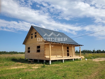 110. Строительство дома из профилированного бруса по проекту заказчика в г.Кострома, п. Первый