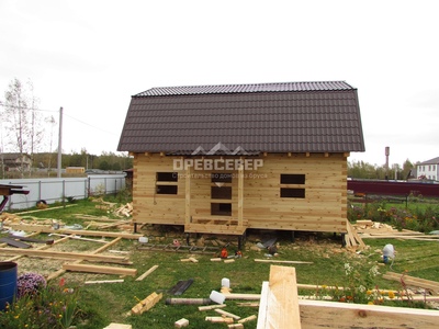 113. Строительство дома из профилированного бруса по проекту ДБ-40 в МО, г.о Солнечногорск, д. Тимоново