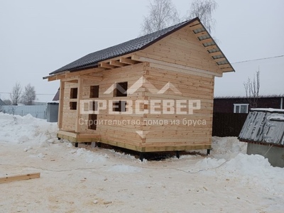 120. Строительство бани из профилированного бруса по проекту заказчика в МО, Воскресенском районе, с. Барановское