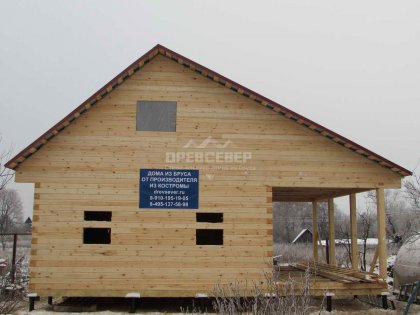 31.Строительство дома из профилированного бруса по проекту ДБ-31 в Серпуховском р-не, д. Дубачино 31.Строительство дома из профилированного бруса по проекту ДБ-31 в Серпуховском р-не, д. Дубачино