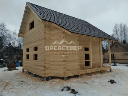 80. Строительство дома из профилированного бруса по проекту ДБ-110 в Тверской области, Конаковском районе, д.Клещево 80. Строительство дома из профилированного бруса по проекту ДБ-110 в Тверской области, Конаковском районе, д.Клещево