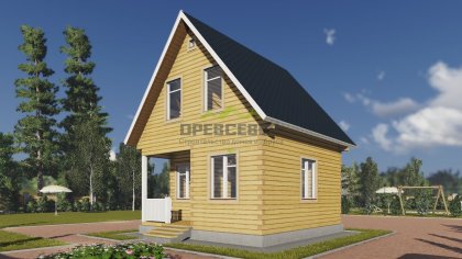 Дачный дом из бруса 6х6 (ДБ-43)