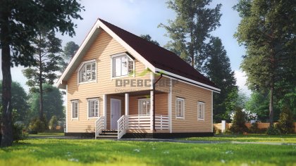Дом из профилированного бруса 8х9 (ДБ-67)