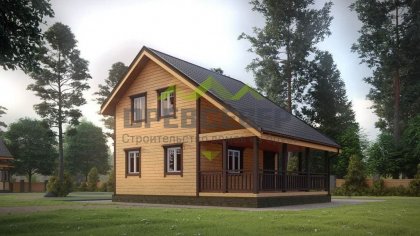 Дом из бруса 7х9 в полтора этажа (ДБ-98)