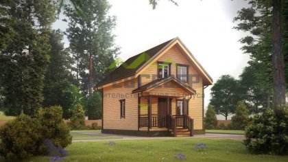 Дом из бруса 6х7 в полтора этажа (ДБ-99)