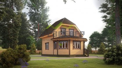 Полутораэтажный дом из бруса 6х9 (ДБ-100)