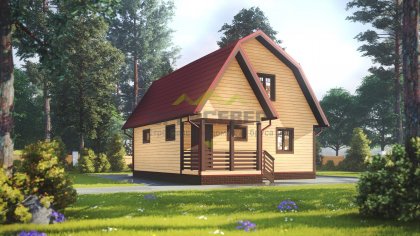 Дом из бруса с мансардой 7х8 (ДБ-112)