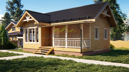 Дом из профилированного бруса 7х9 (ДБ-116)