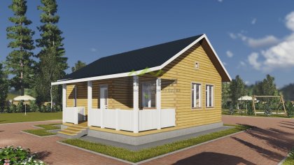 Большая баня из бруса (ББ-03)