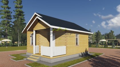 Баня из профилированного бруса 6х7 (ББ-10)